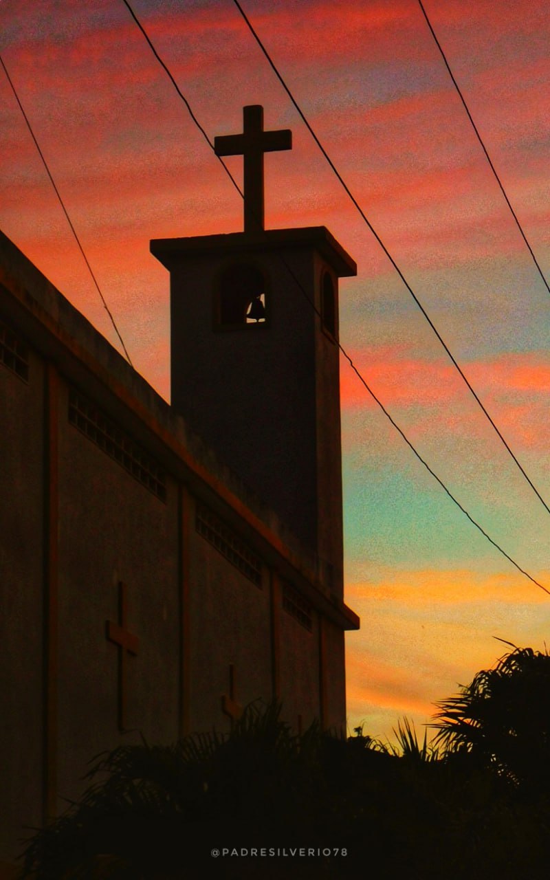 Templo al atardecer